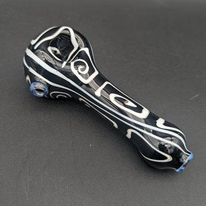 Sqwash Glass Color Swirl Spoon Pipes-Avernic Smoke Shop