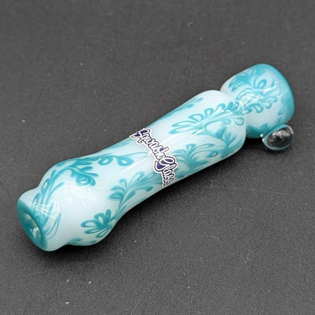 Sqwash Glass Flower Designed Chillums-Avernic Smoke Shop