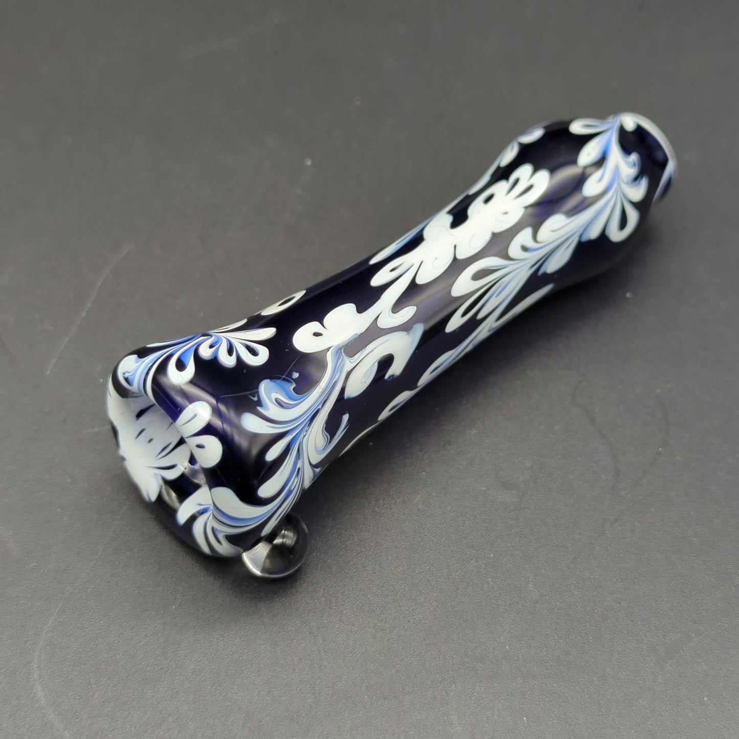 Sqwash Glass Flower Designed Chillums - Meech Madness Smoke Shop