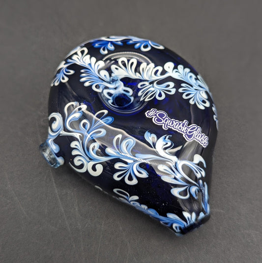 Sqwash Glass Flower Puck Pipe - Meech Madness Smoke Shop