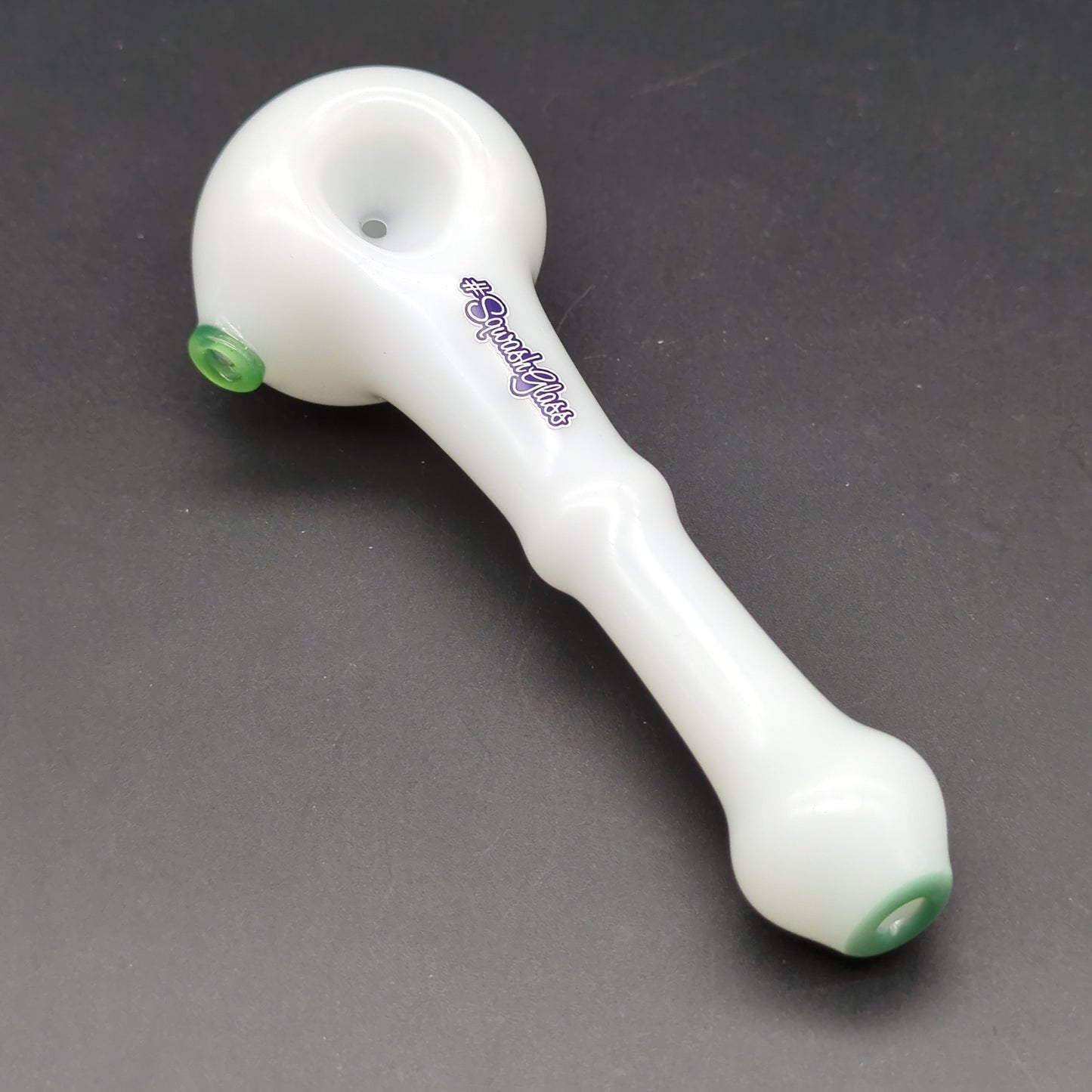 Sqwash Glass Simple Heart Hand Pipe - Avernic Smoke Shop