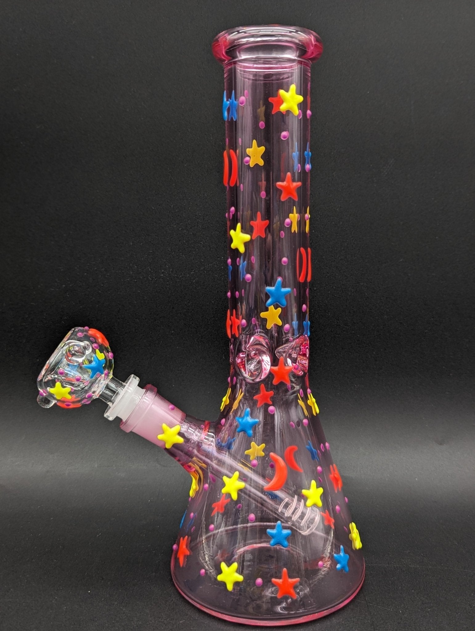 Starry Night Sky 10" Beaker Bong - Meech Madness Smoke Shop