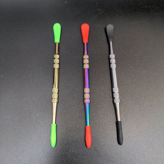 Steel Dab Tools with Silicone Caps - Meech Madness Smoke Shop