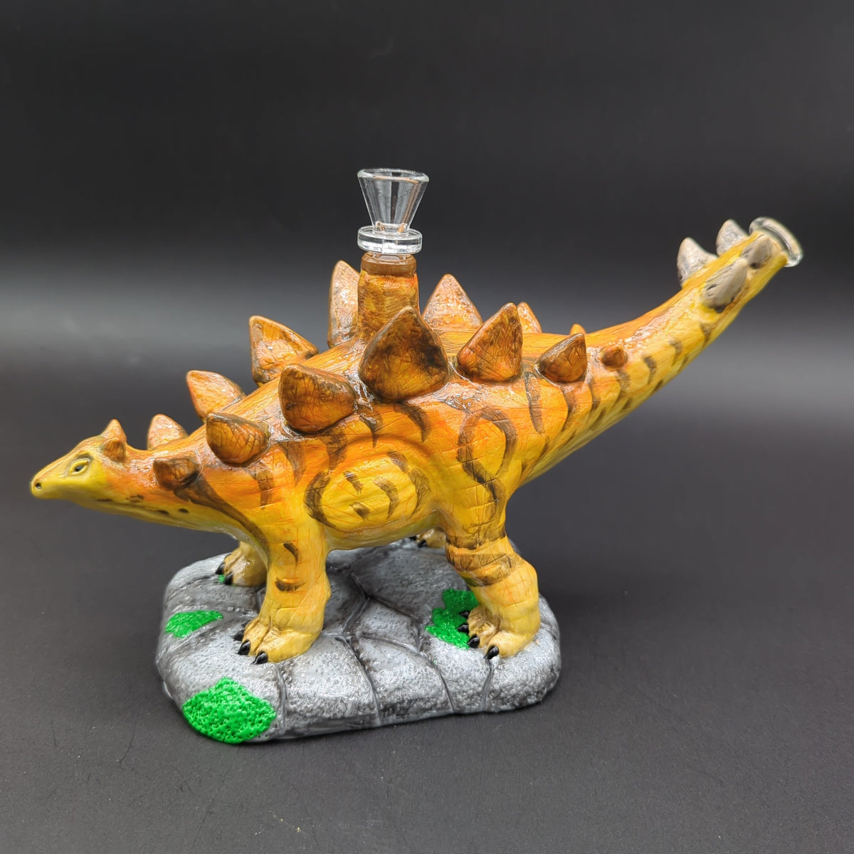 Stegosaurus Dinosaur Bong - Glass and Resin-Meech Madness Smoke Shop
