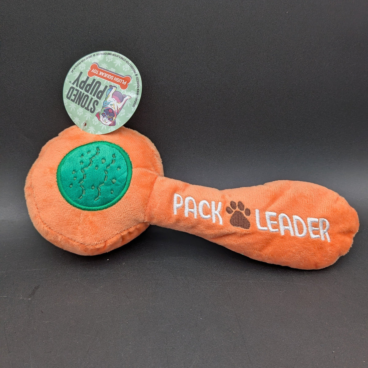 Stoned Puppy Hand Pipe Squeaky Dog Toy | 11"