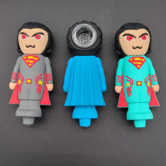 Super Villain Man Silicone Pipe Glass Screen - Meech Madness Smoke Shop