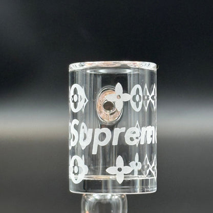 Superme 4mm Clear Bottom Beveled Edge - Meech Madness Smoke Shop