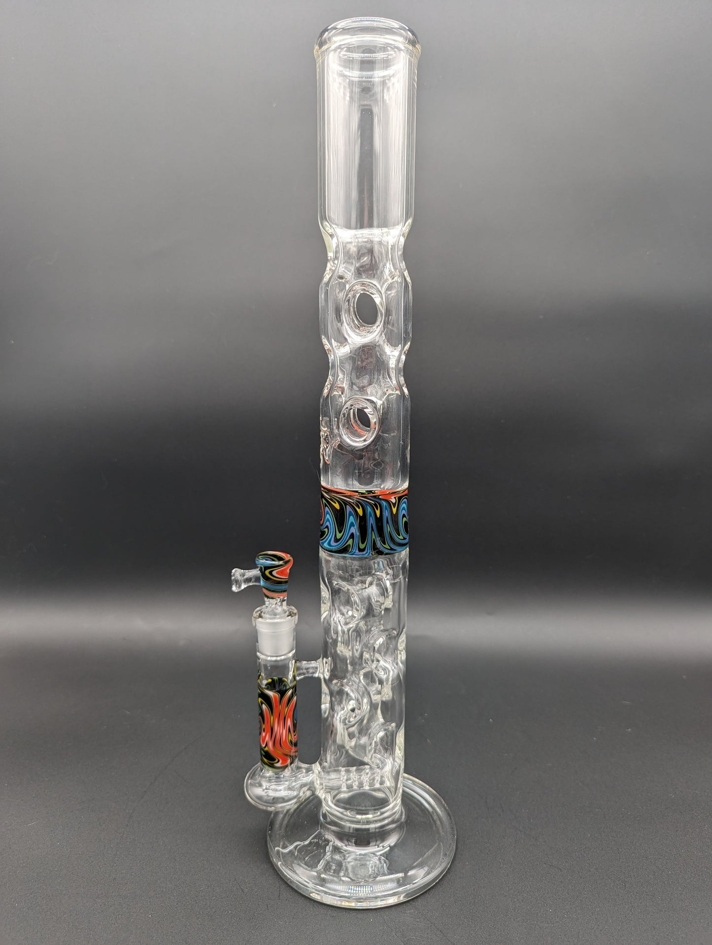 Swiss Wig Wag Straight Tubes - By Texas Hot Glass - Avernic Smoke Shop