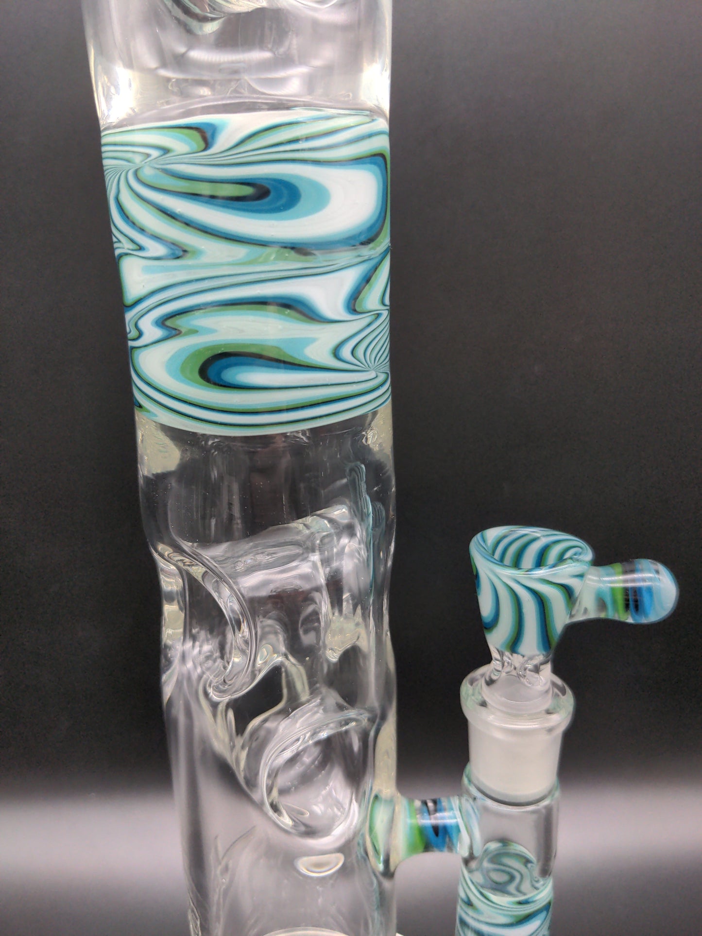 Swiss Wig Wag Straight Tubes - By Texas Hot Glass - Avernic Smoke Shop