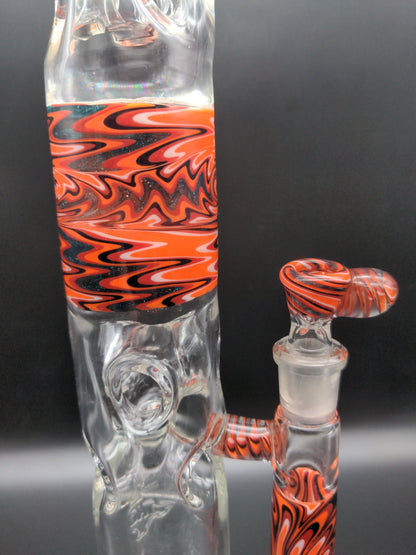 Swiss Wig Wag Straight Tubes - By Texas Hot Glass - Avernic Smoke Shop