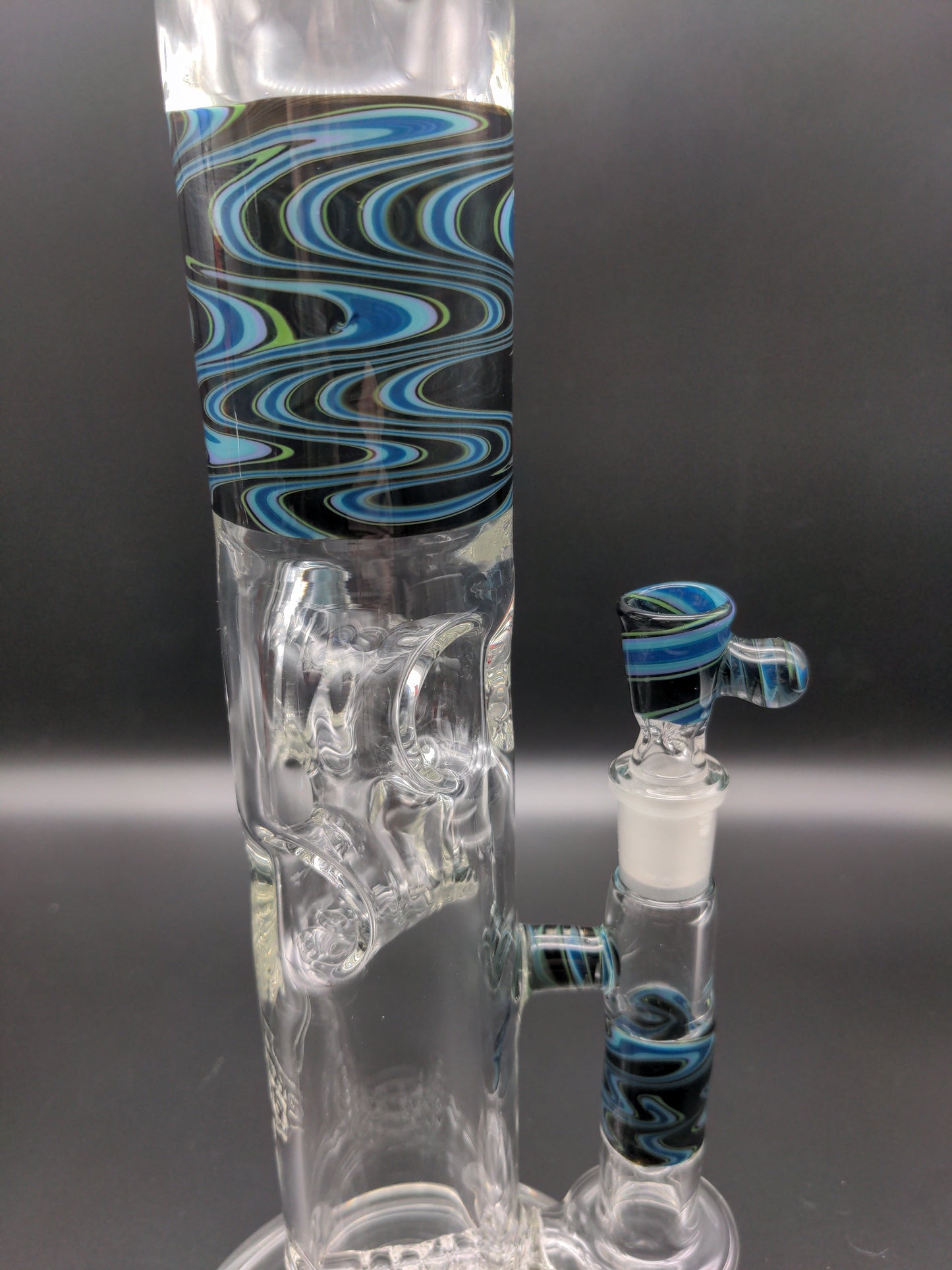 Swiss Wig Wag Straight Tubes - By Texas Hot Glass - Avernic Smoke Shop