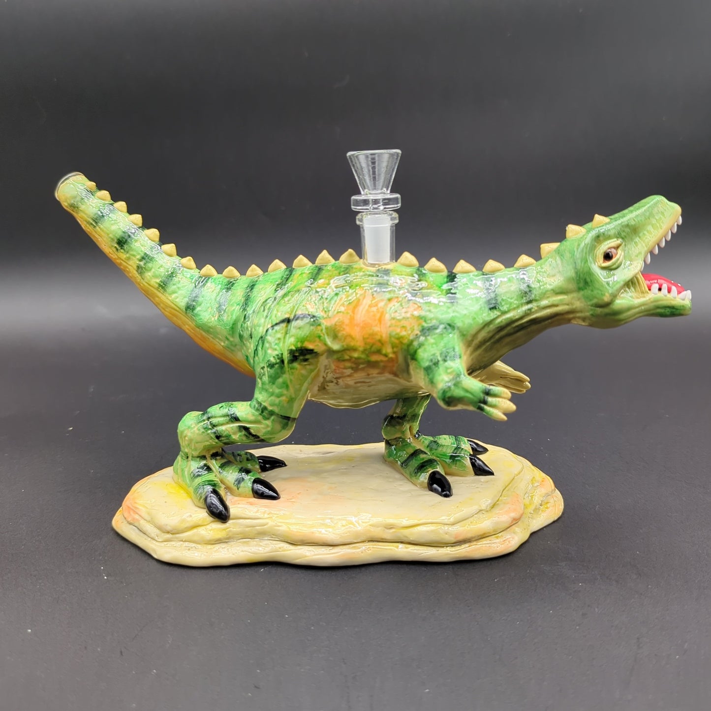 T Rex Dinosaur Bong - Glass and Resin - Avernic Smoke Shop