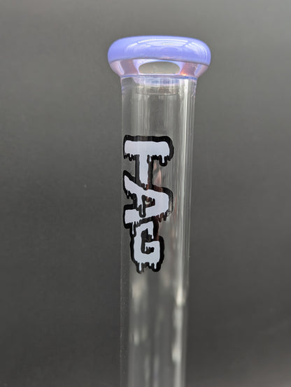 TAG - 12" Beaker 32x4MM - 18/14MM Downstem | Purple Accents-Avernic Smoke Shop