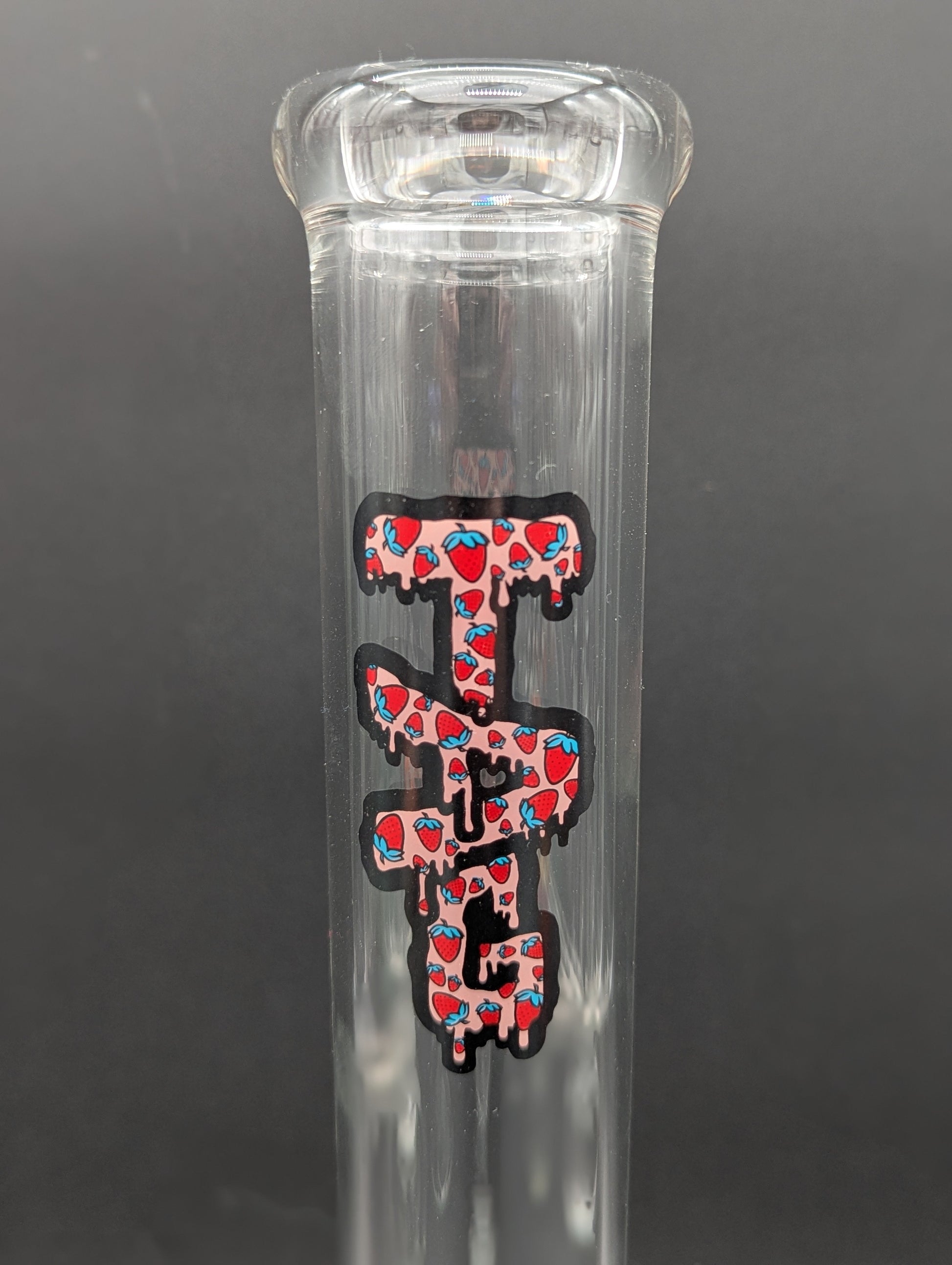 TAG - 13" Beaker 32x4MM - 18/14MM Downstem | Wavy Strawberry Logo-Avernic Smoke Shop