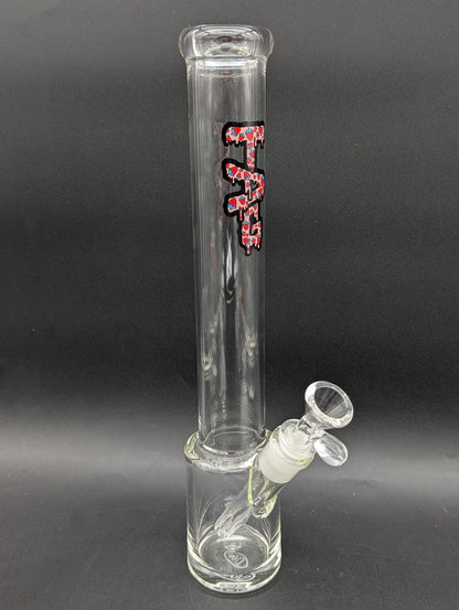 TAG - 13" Beaker 32x4MM - 18/14MM Downstem | Wavy Strawberry Logo-Avernic Smoke Shop