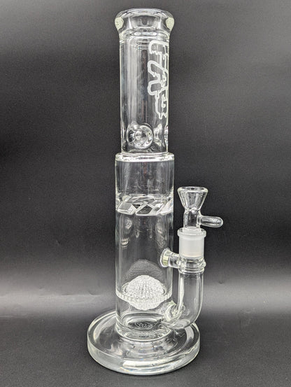 TAG - 14" Netted Disc to Turbine Perc Bong - Meech Madness Smoke Shop