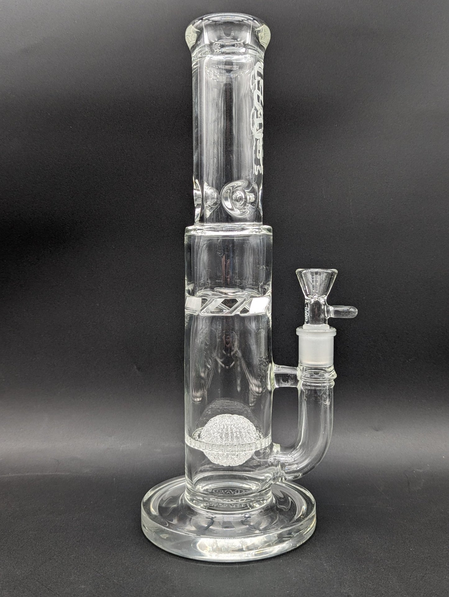 TAG - 14" Netted Disc to Turbine Perc Bong - Meech Madness Smoke Shop