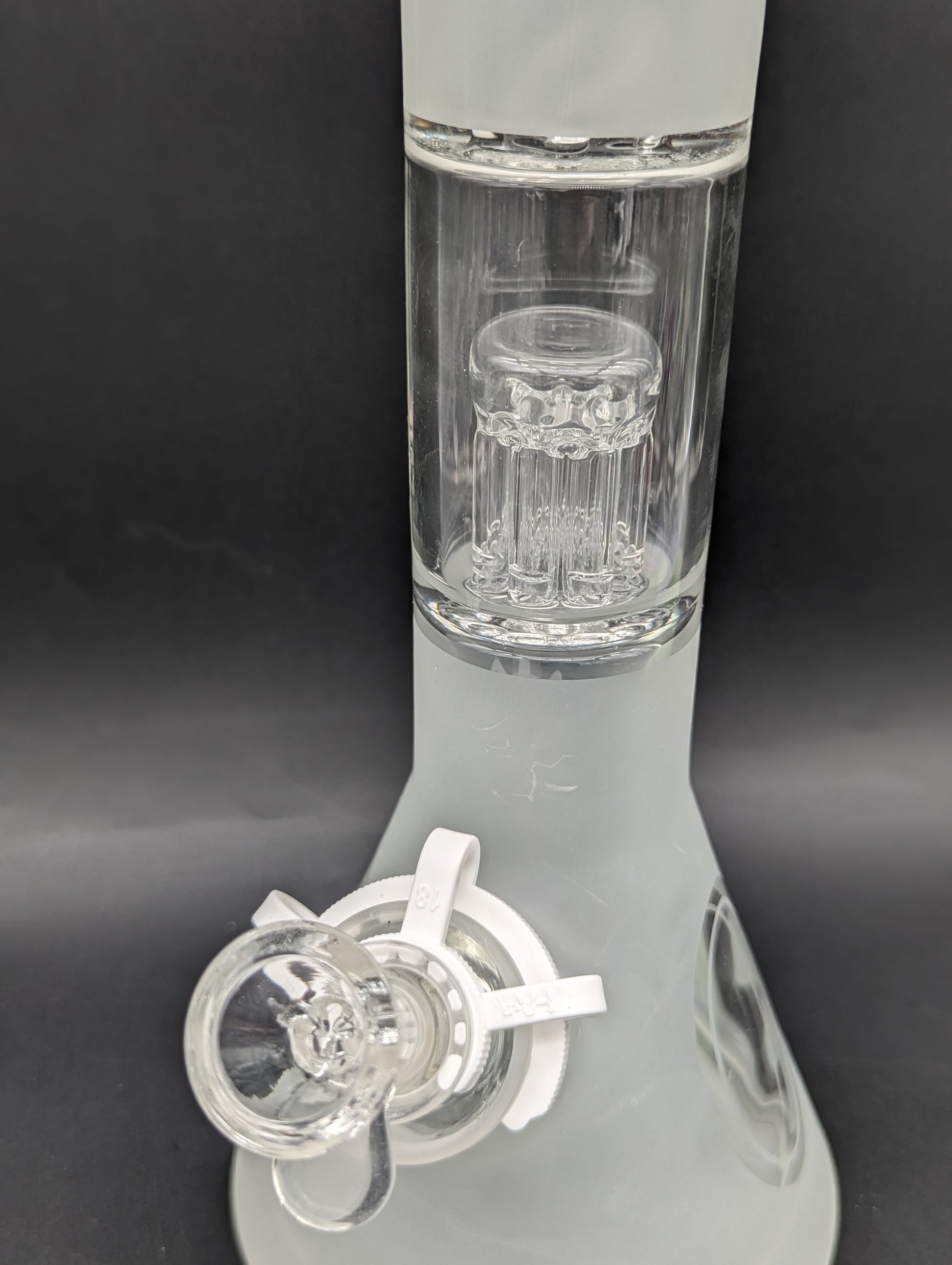 TAG - 14" Sandblasted Fixed 8 Arm Tree Beaker 50x7mm-Avernic Smoke Shop