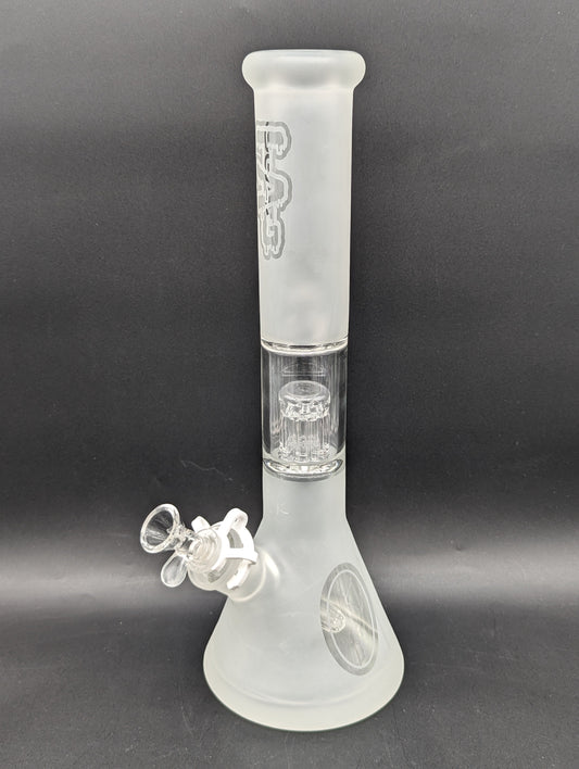 TAG - 14" Sandblasted Fixed 8 Arm Tree Beaker 50x7mm-Avernic Smoke Shop