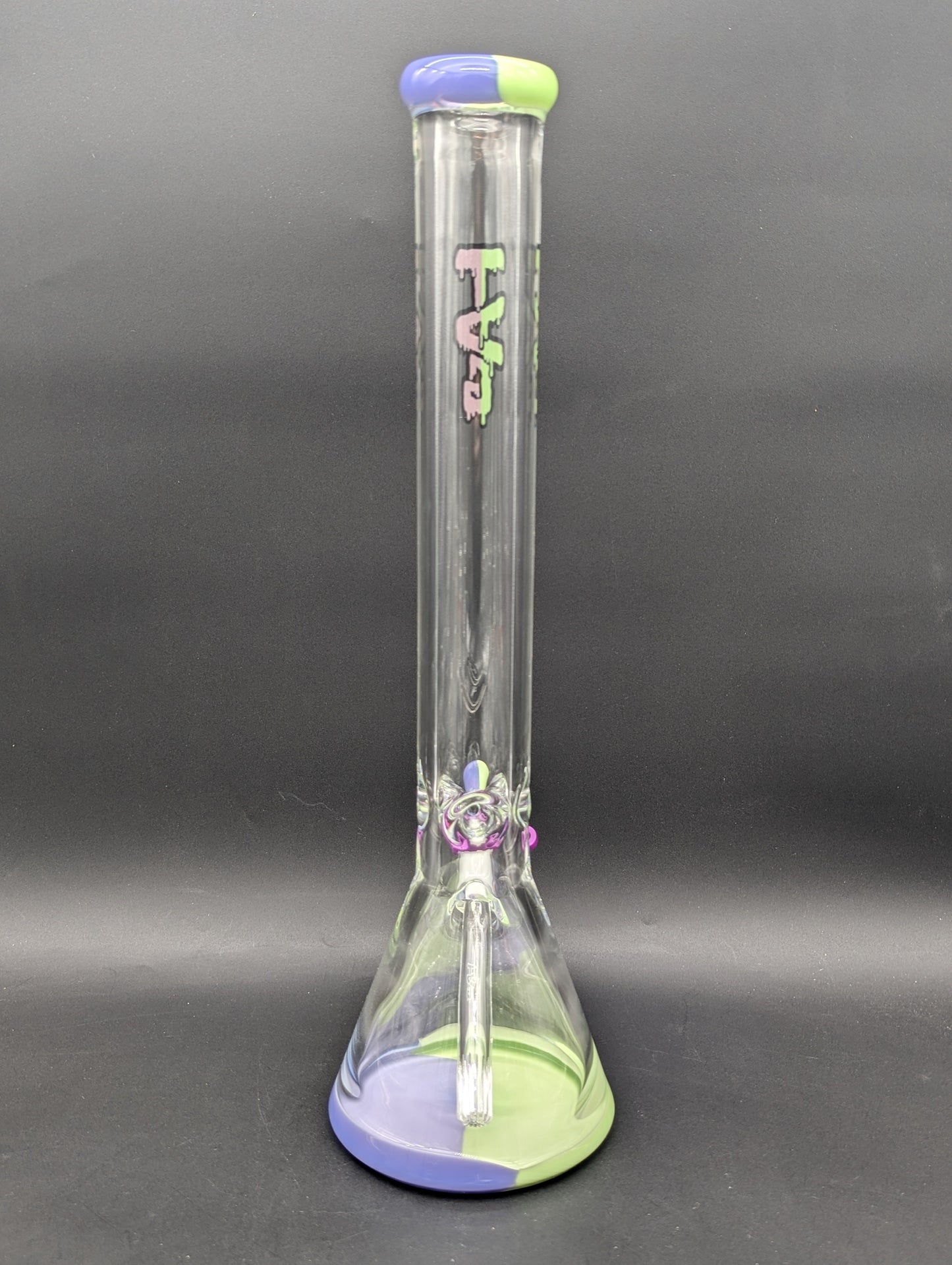 TAG - 18" Purple/Green Slyme Beaker 50x9MM-Avernic Smoke Shop