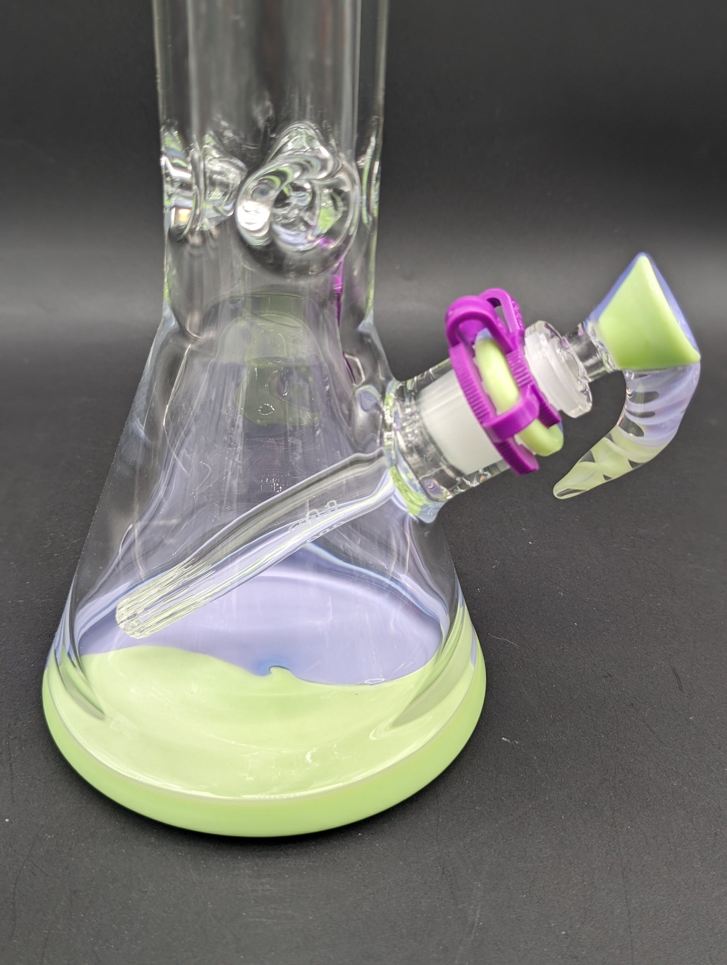 TAG - 18" Purple/Green Slyme Beaker 50x9MM-Avernic Smoke Shop