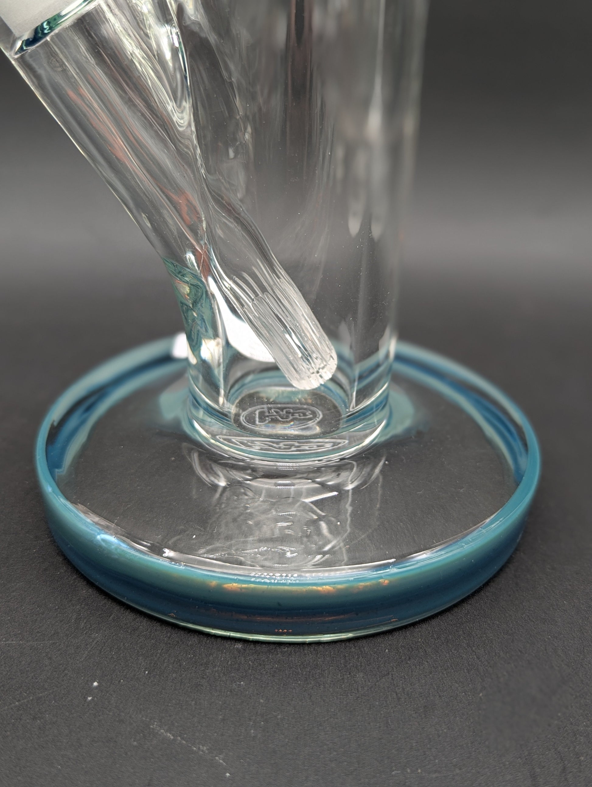 TAG - 18" Straight Tube 50x9MM - 18/14MM Downstem (4.00") | Slyme Blue-Avernic Smoke Shop