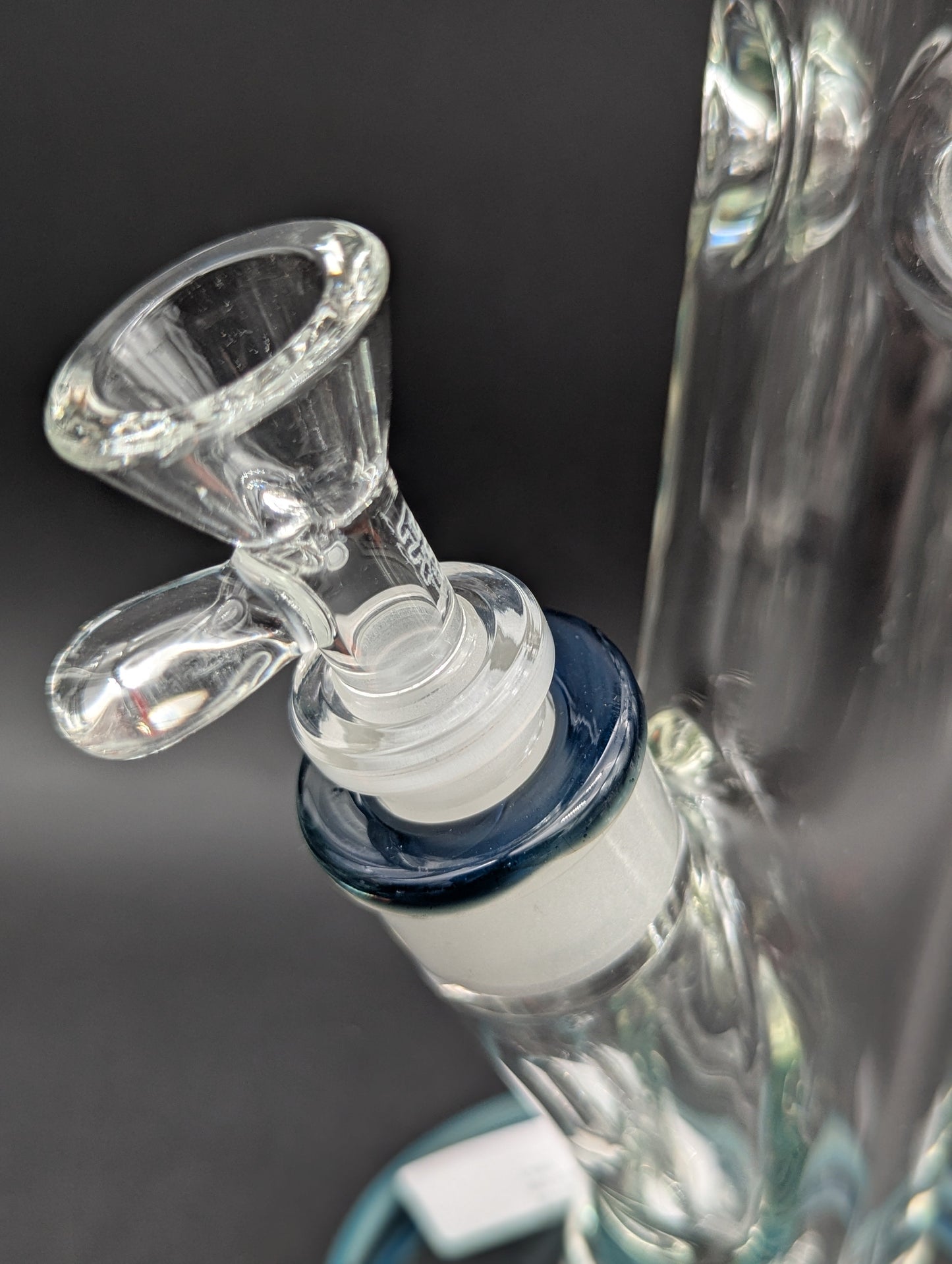 TAG - 18" Straight Tube 50x9MM - 18/14MM Downstem (4.00") | Slyme Blue-Avernic Smoke Shop