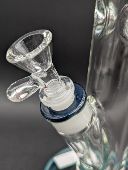 TAG - 18" Straight Tube 50x9MM - 18/14MM Downstem (4.00") | Slyme Blue-Avernic Smoke Shop