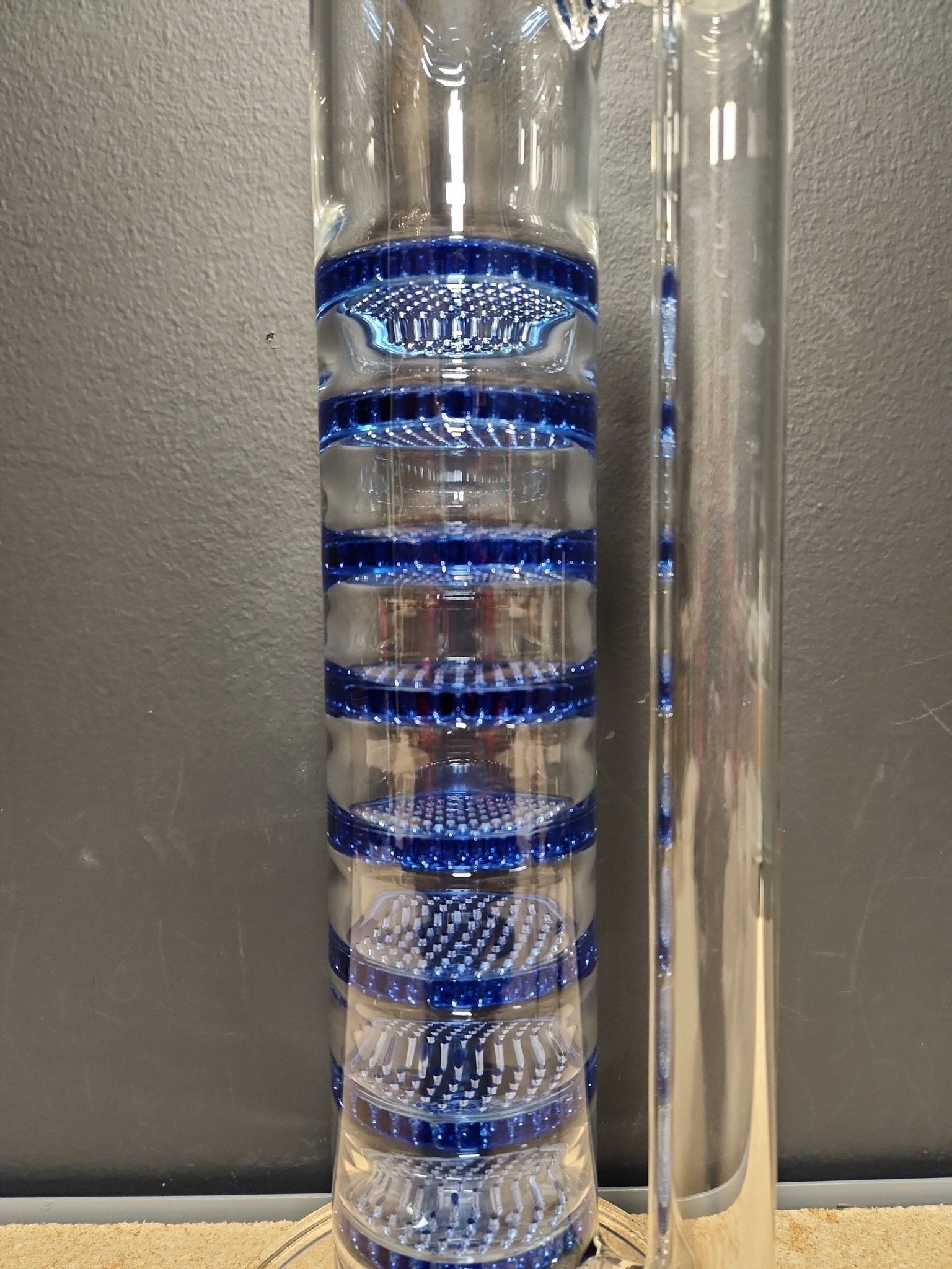 TAG - 27" Octuple Honeycomb Turbine Straight Tube Water Pipe 50x7 - Meech Madness Smoke Shop