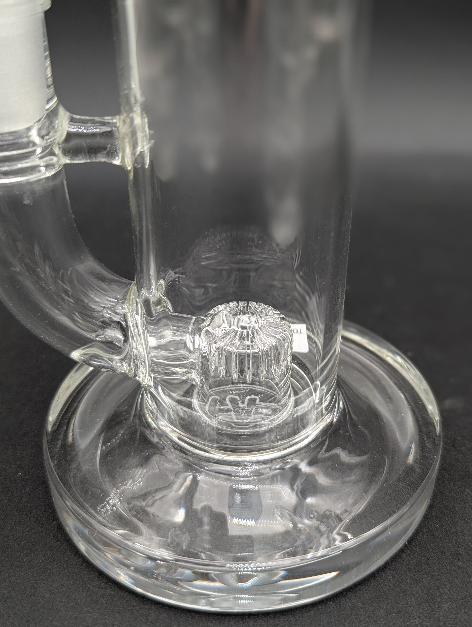 TAG - 8" Bent Neck Fixed Super Slit Puck 44x4MM | Blue Slyme-Avernic Smoke Shop