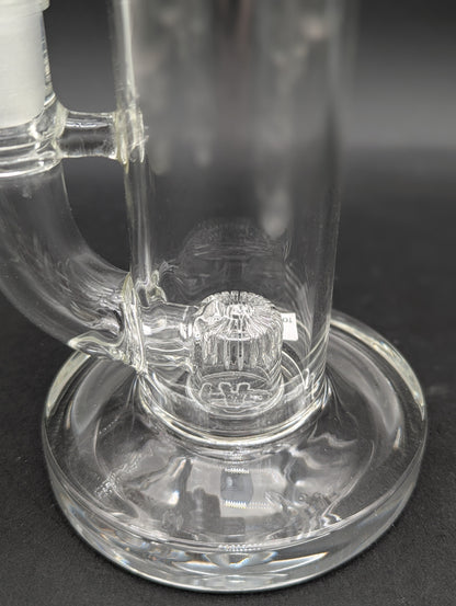 TAG - 8" Bent Neck Fixed Super Slit Puck 44x4MM | Blue Slyme-Avernic Smoke Shop