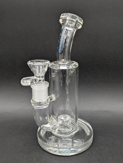 TAG - 8" Bent Neck Fixed Super Slit Puck 44x4MM | Blue Slyme-Avernic Smoke Shop
