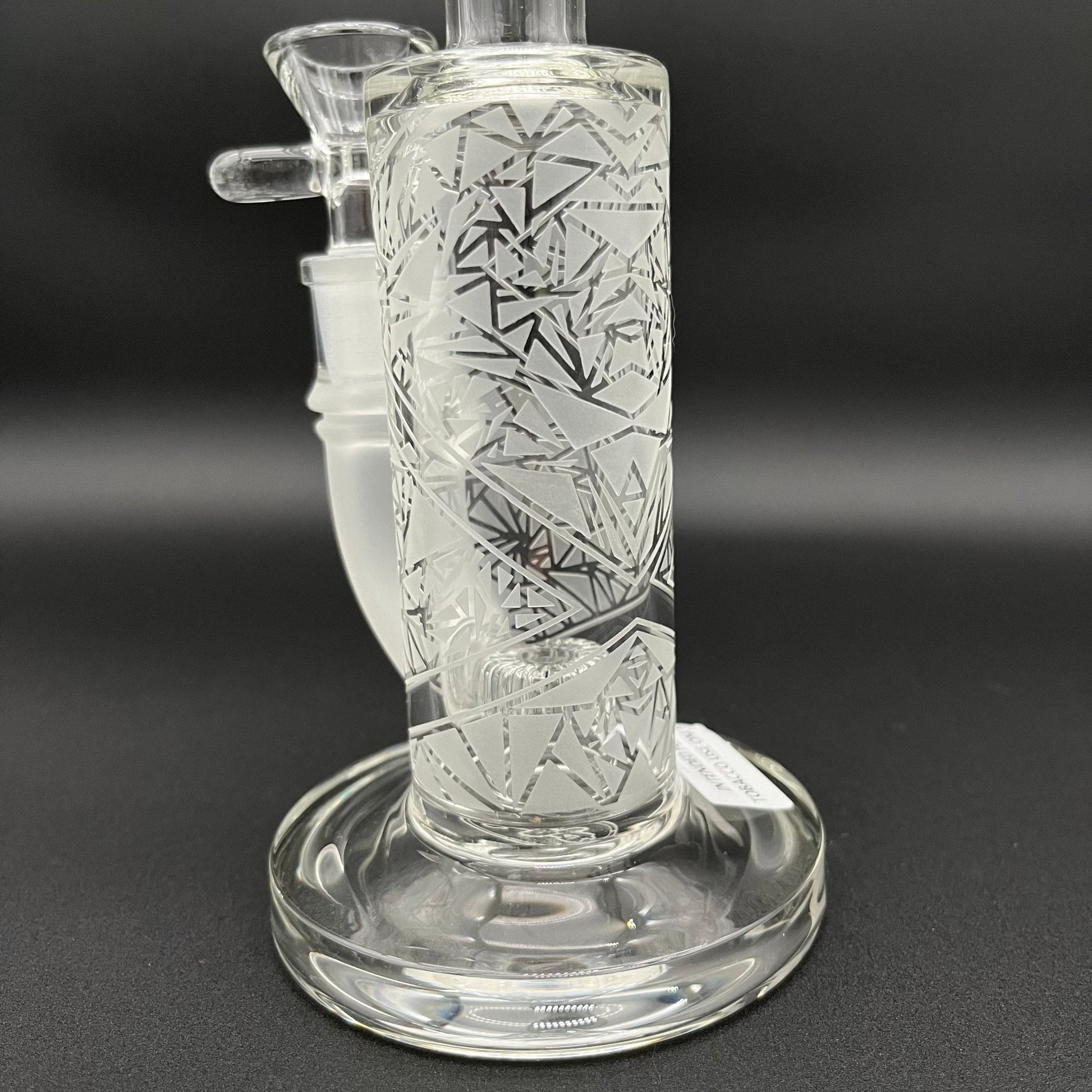 TAG - 8" Bent Neck Fixed Super Slit Puck 44x4MM - Meech Madness Smoke Shop