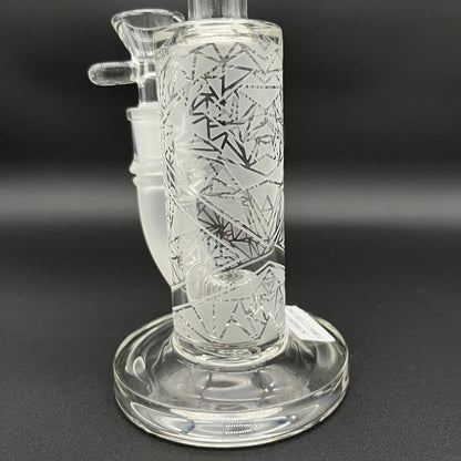 TAG - 8" Bent Neck Fixed Super Slit Puck 44x4MM - Meech Madness Smoke Shop