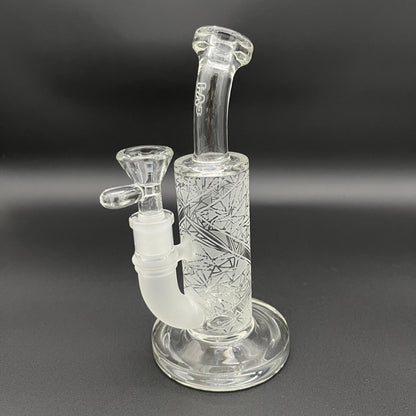 TAG - 8" Bent Neck Fixed Super Slit Puck 44x4MM - Meech Madness Smoke Shop