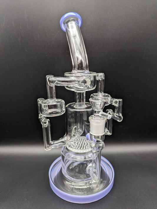 Tank Pipeline Recycler Water Pipe 12" - Meech Madness Smoke Shop