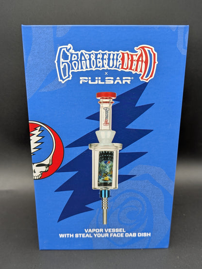 The Grateful Dead x Pulsar Inside Print Bubbler Dab Straw-Avernic Smoke Shop