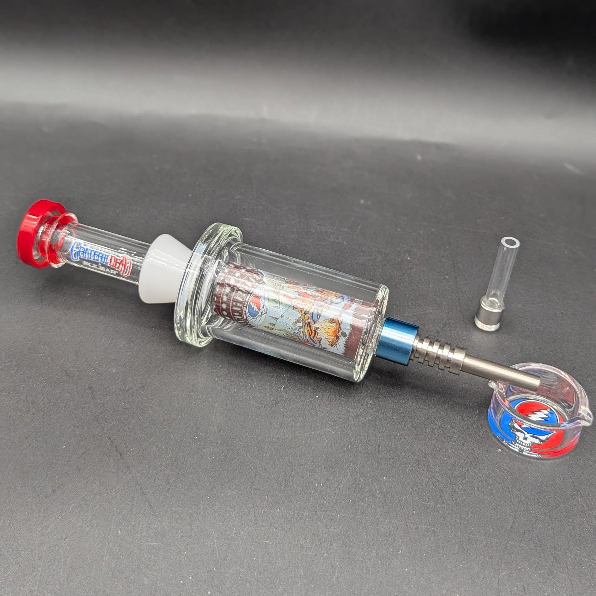 The Grateful Dead x Pulsar Inside Print Bubbler Dab Straw-Avernic Smoke Shop