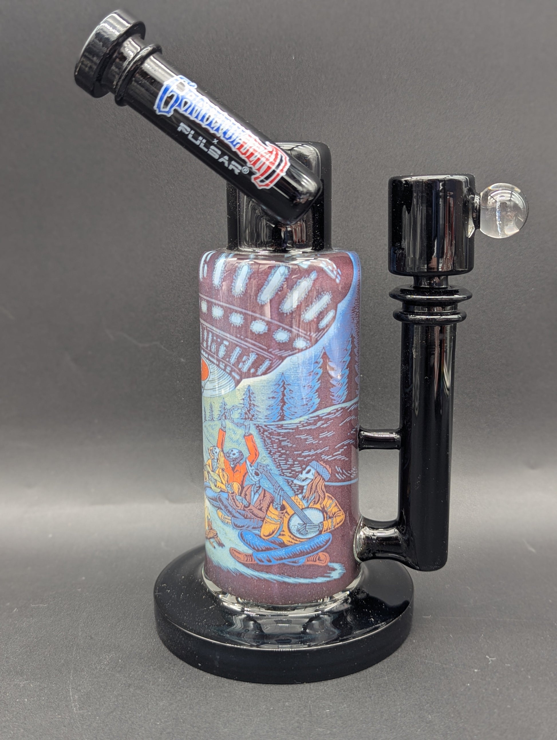 The Grateful Dead x Pulsar Inside Print Glass Water Pipe | Close Encounters | UFO Jam-Avernic Smoke Shop