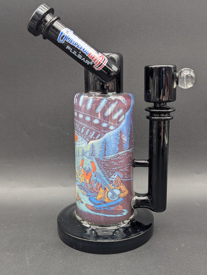 The Grateful Dead x Pulsar Inside Print Glass Water Pipe | Close Encounters | UFO Jam-Avernic Smoke Shop