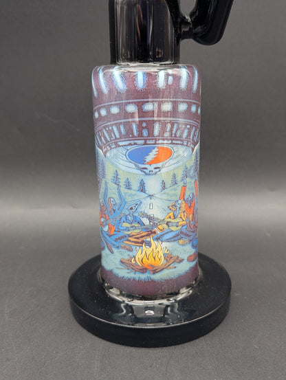 The Grateful Dead x Pulsar Inside Print Glass Water Pipe | Close Encounters | UFO Jam - Meech Madness Smoke Shop