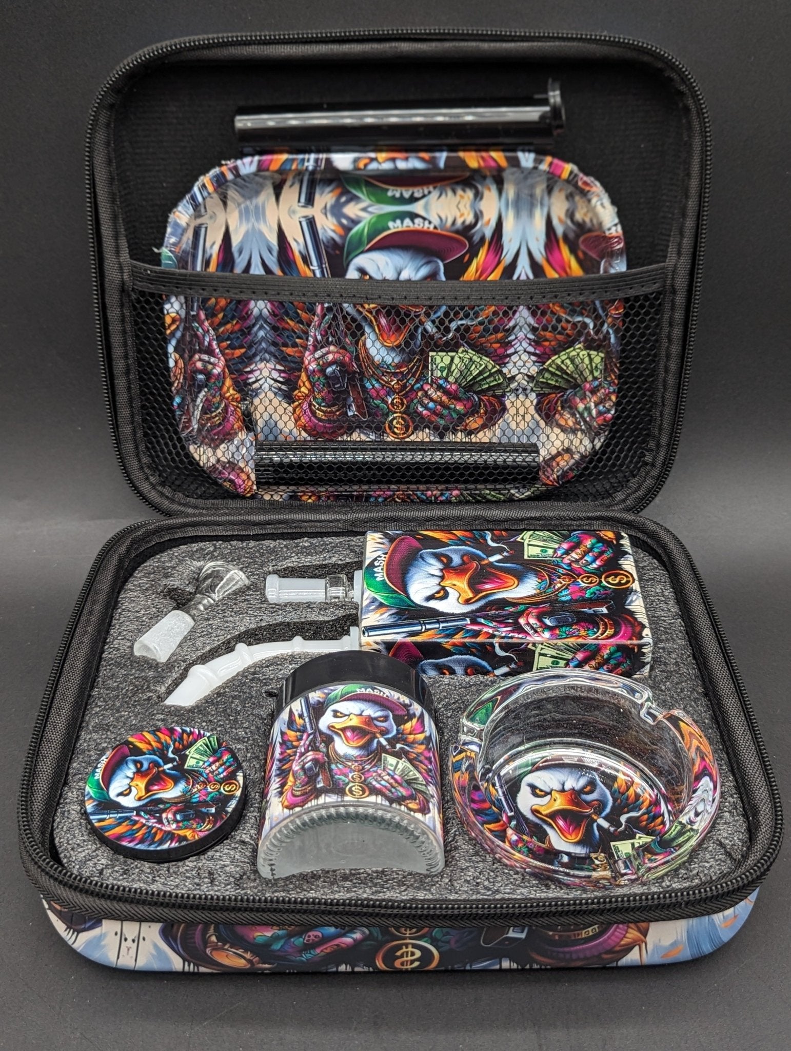 Themed Smoking Kit with Carry Case - Multiple Styles - Meech Madness Smoke Shop