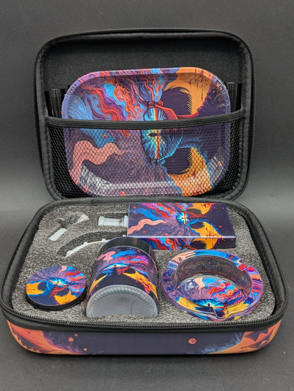 Themed Smoking Kit with Carry Case - Multiple Styles-Avernic Smoke Shop