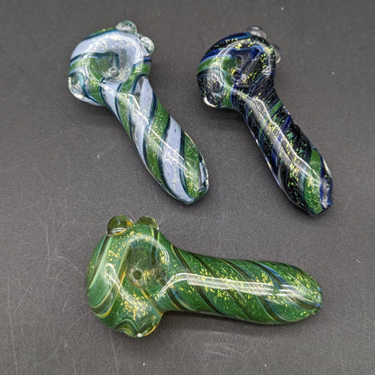 TKO Glass Heady Dichro Swirl Pipes - Meech Madness Smoke Shop