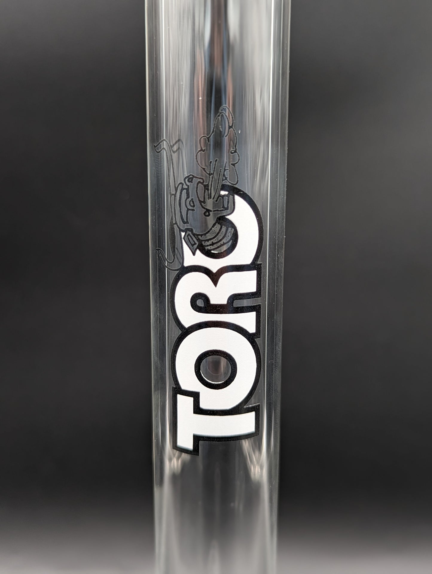 Toro Mini Tree Single Straight Tube Bong - 14"