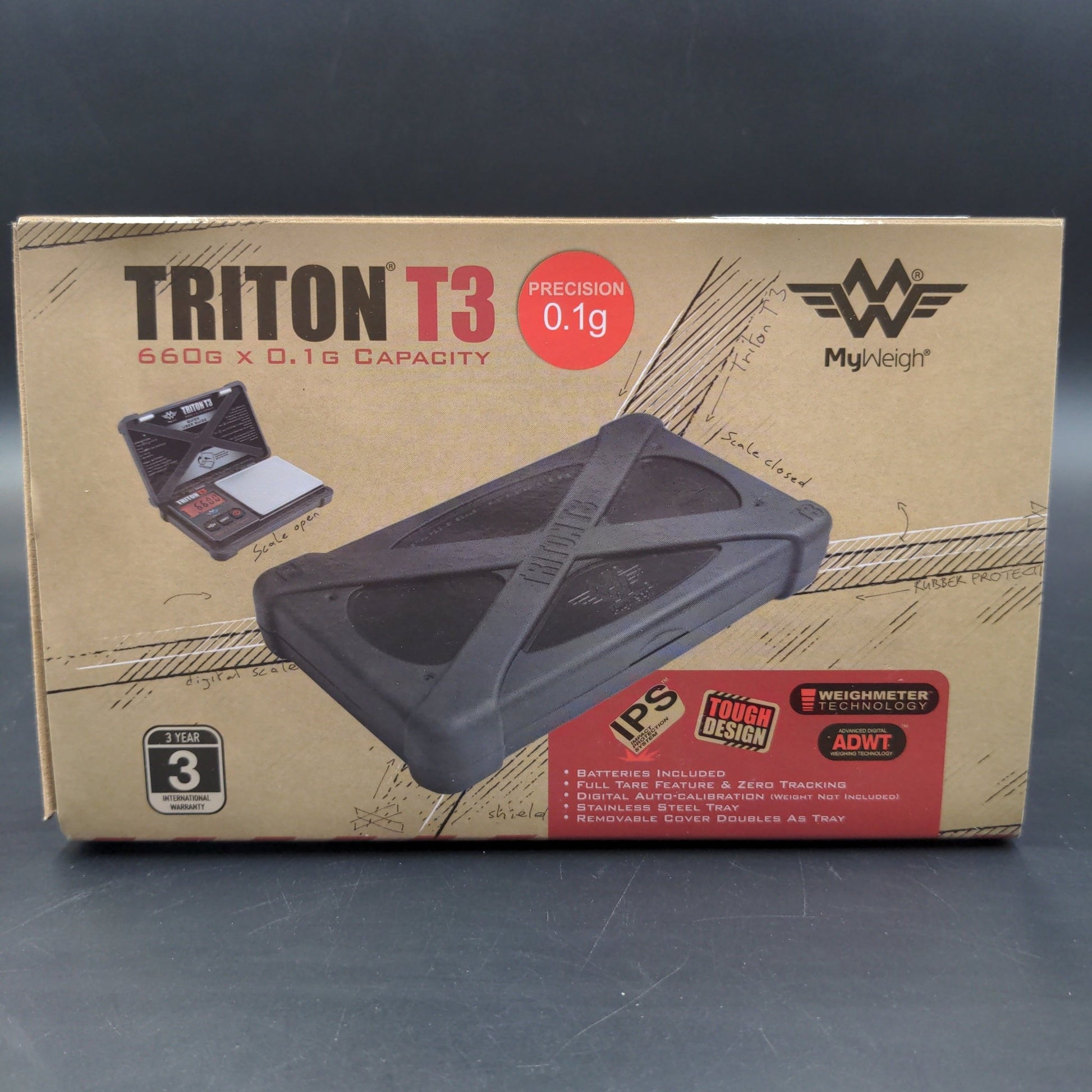 Triton T3 660g x 0.1g Scale By My Weigh - Meech Madness Smoke Shop
