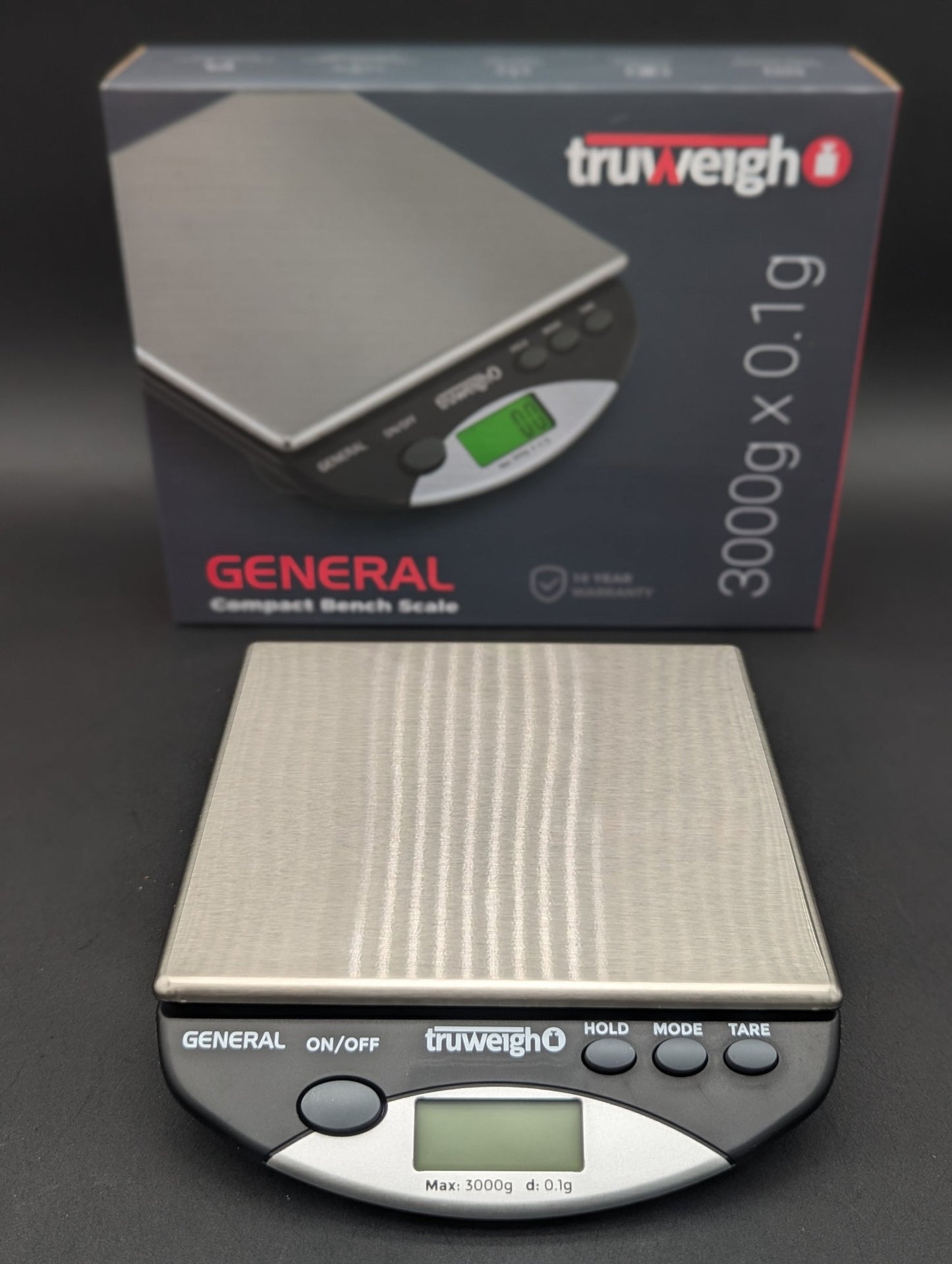 Truweigh General Compact Bench Scale | 3000g x 0.1g - Meech Madness Smoke Shop