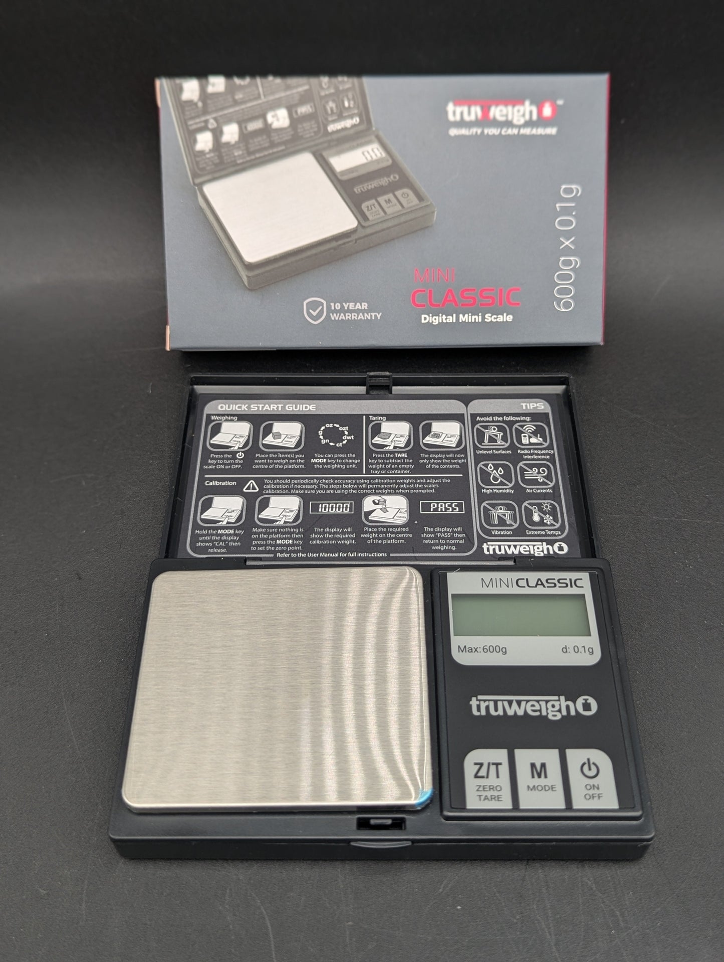 Truweigh Mini Classic Scale - 600g x 0.1g