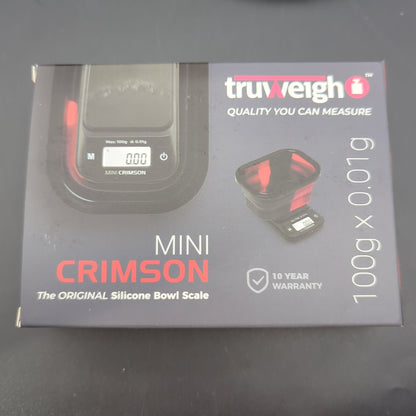 Truweigh Mini Crimson Collapsible Bowl 100g x .01g - Meech Madness Smoke Shop