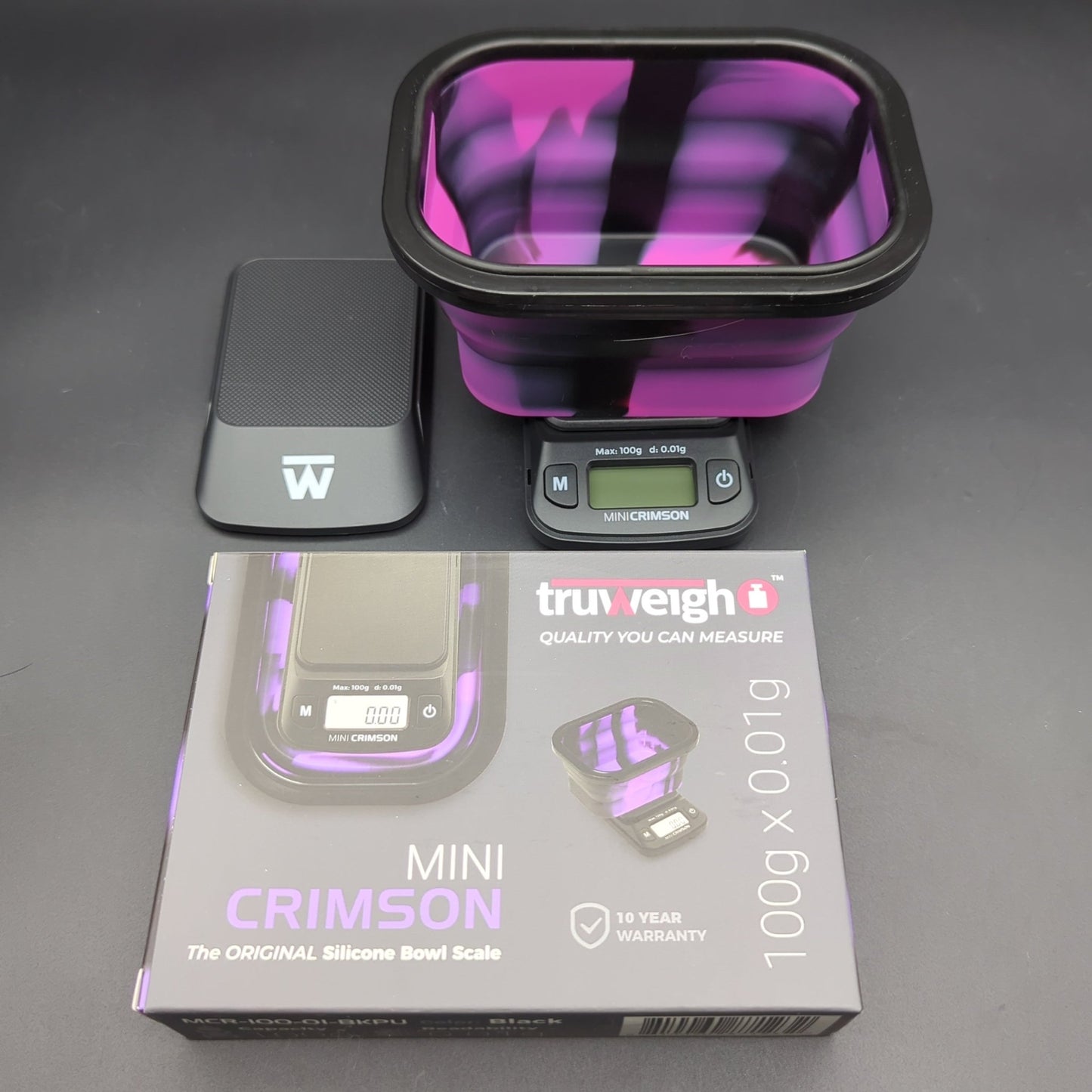 Truweigh Mini Crimson Collapsible Bowl 100g x .01g - Meech Madness Smoke Shop